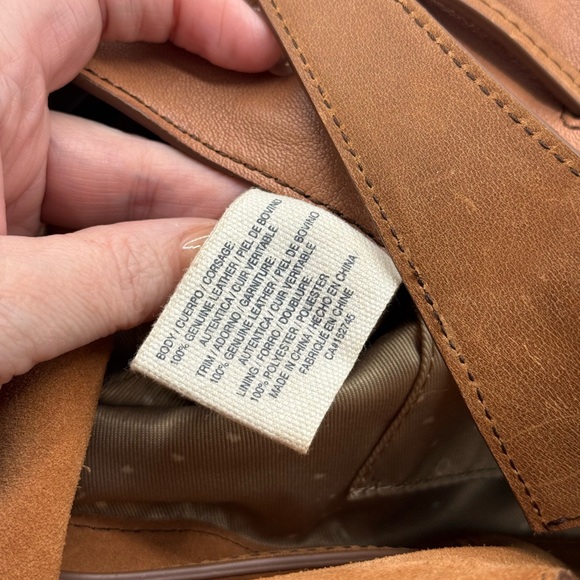 Lucky Brand Leather Shoulder Bag EUC Tan Color - Super soft! - Picture 11 of 16